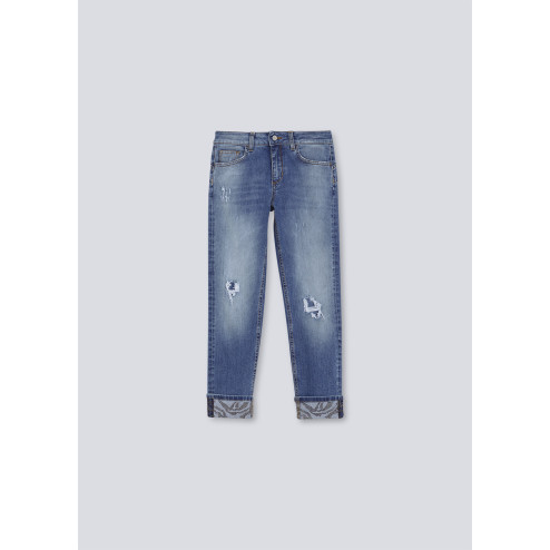 LIU JO - Jeans con dettaglio strass UA2006 D4691 78275