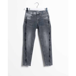 FRACOMINA - Jeans cropped con applicazioni Art. FR20SPJBETTY13 A96