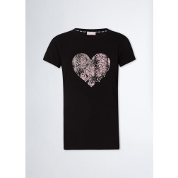 LIU JO - T-shirt stampa cuore TF3282 J0088 S9912