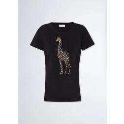 LIU JO - T-shirt stampa giraffa MA4336 J5003 N9304