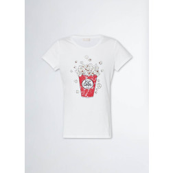 LIU JO - T-shirt stampa pop-corn MA4334 J5904 N9302